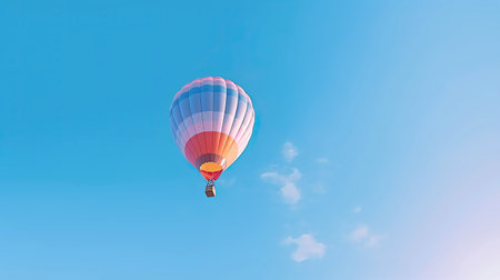 hot air balloon in the sky. concept of vacation and adventure. Generative AIの素材