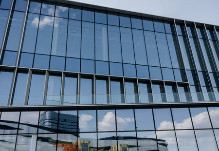 modern architecture, office building glass facade, skyscraperの写真素材