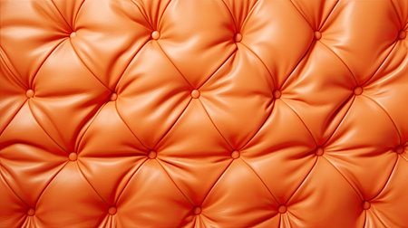 leather sofa texture with buttons for background. Generative AIの素材