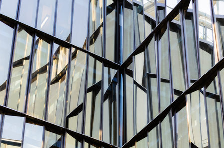abstract business architecture. Modern glass building