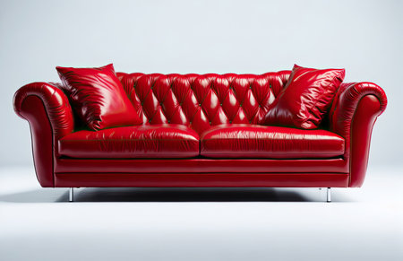Comfortable leather couch. Luxury royal furnitureの素材