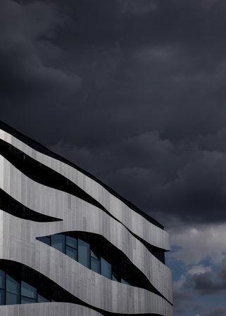 modern architecture. futuristic office buildingの写真素材