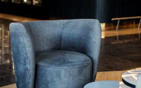 Modern lounge chair in interior. contemporary armchairの写真素材