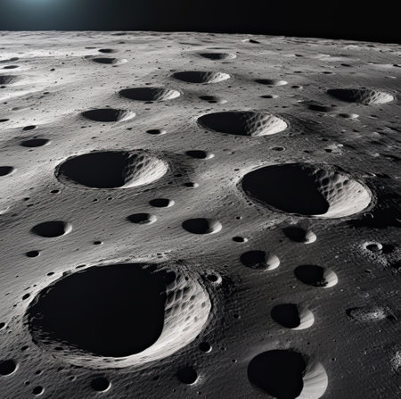 texture of the moon's surface in craters. Lunaの素材