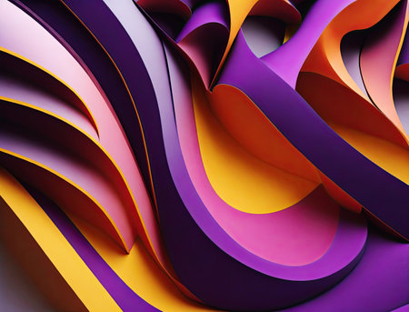 Colorful motion elements with swirl. Abstract futuristic background.の素材
