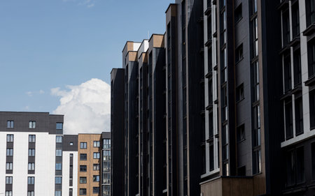 a modern complex of residential buildings for families