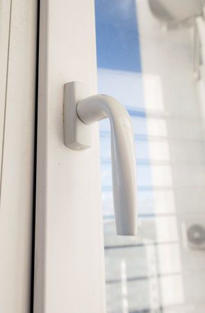 Close-up window detail. vertical imageの写真素材