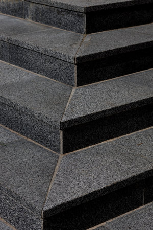 Old stone granite stairs. fragments of steps architectureの写真素材
