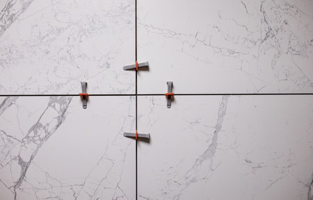 tiling. abstract tile background. Home improvement, renovation and constructionの写真素材