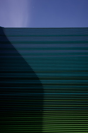 element of modern building against the sky. Minimalistic architectureの写真素材