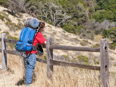Teen Backpackingの写真素材