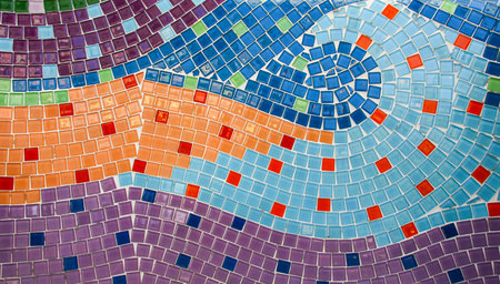 Colorful mosaic background