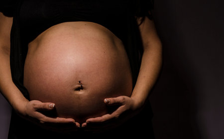 Photo shoot pregnant woman