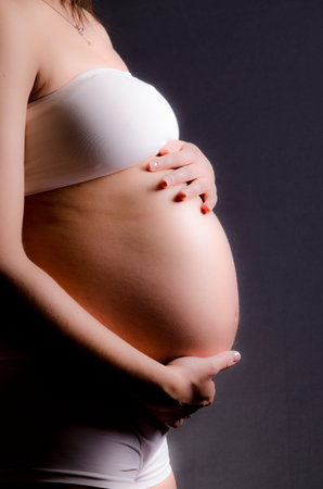Photo shoot pregnant woman
