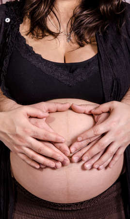 Photo shoot pregnant womanの写真素材