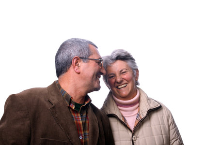 happy and beautiful mature coupleの写真素材