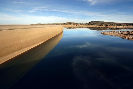 barrage, Serra da Estrela, Portugalの写真素材