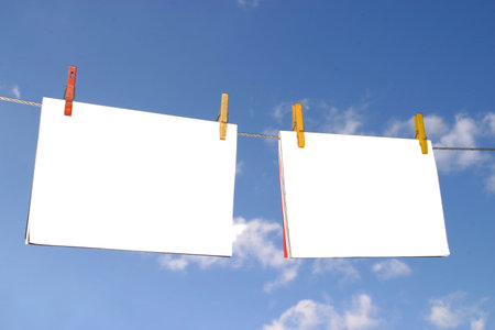 Blank publicity boards