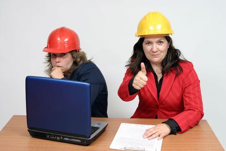 young and beautiful female architectの写真素材