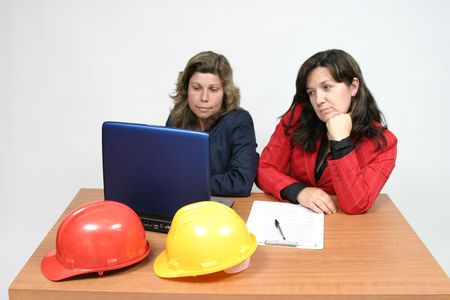 young and beautiful female architectの写真素材