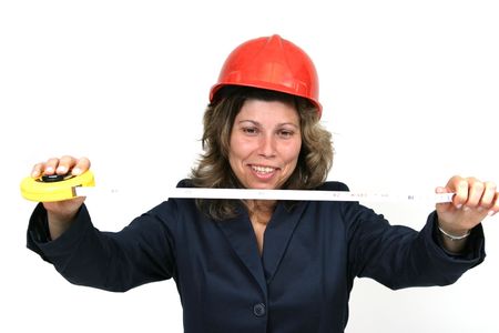 young and beautiful female architectの写真素材