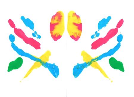 abstract hand painting watercolor backgroundの写真素材