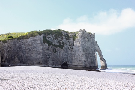landscape, the cliffs of Etretat in Franceの写真素材