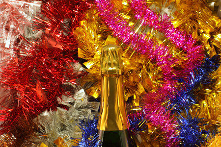 garlands and decorations for Christmas and New Yearの写真素材