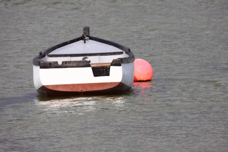 nice little boat on the seaの写真素材