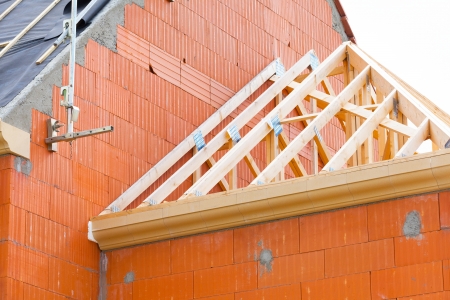 brick house under constructionのeditorial素材