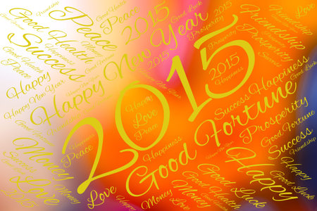 Greeting Card Happy New Year 2015