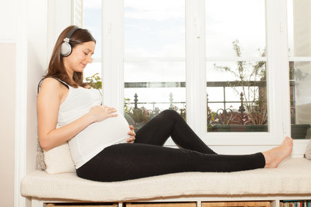 pregnant woman resting