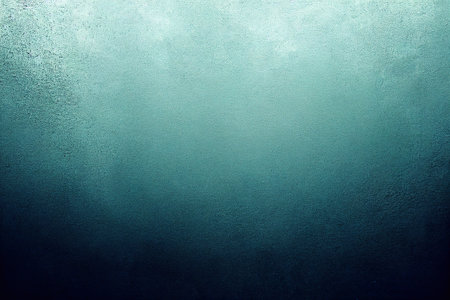 A computer generated illustration of a grunge wall surface texture background in blue, teal, turquoise colour. A.I. generated art.の写真素材
