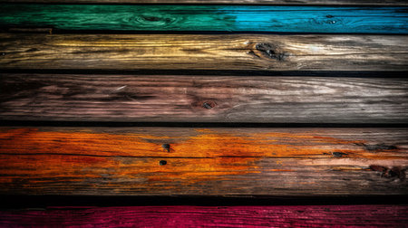 Colorful wood texture with natural patterns. Abstract background for design.の素材