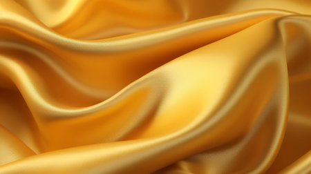 Smooth elegant golden silk or satin texture can use as backgroundの素材