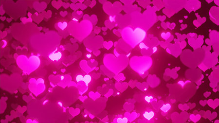 Pink Shiny Heart Hearts Shape Pattern Valentine's Day Mother's Day Backgroundの写真素材