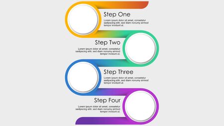 Infographic circle gradient designのイラスト素材