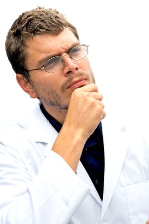 An attractive scientist with an honest faceの写真素材