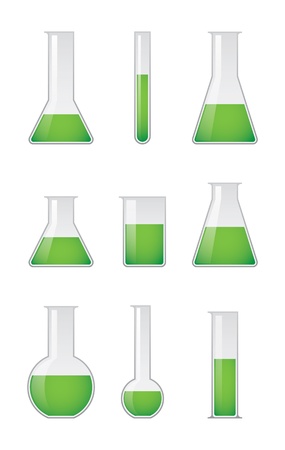 Chemical test tubes のイラスト素材