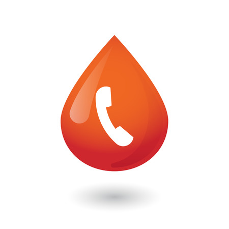 Illustration of an osolated blood drop iconのイラスト素材
