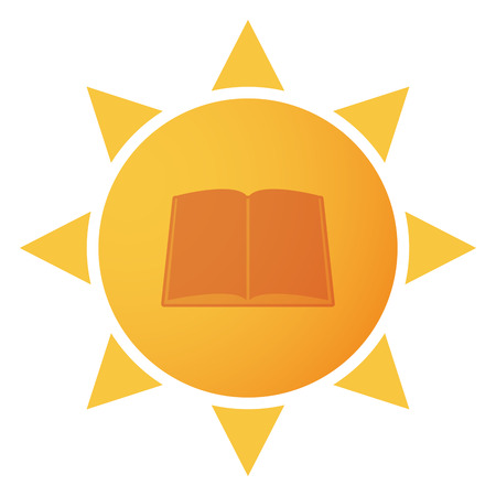 Illustration of an isolated sun iconのイラスト素材