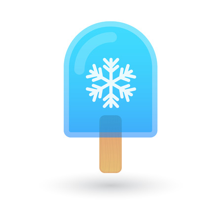 Illustration of an isolated ice cream with an iconのイラスト素材