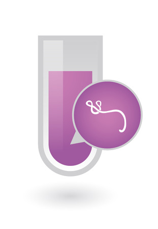 Illstration of an isolated chemical test tube ebolaのイラスト素材