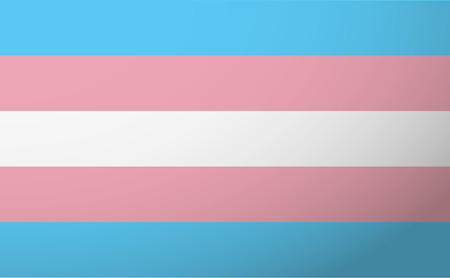 Illustration of an isolated transgender flagのイラスト素材