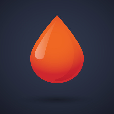 Illustration of a blood drop icon withのイラスト素材