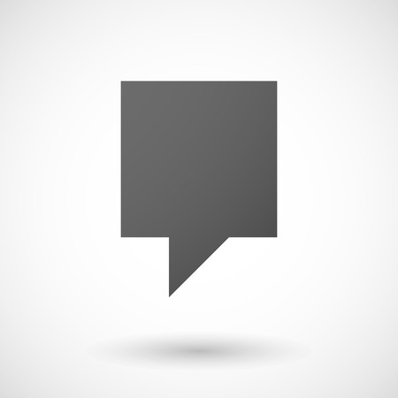 tootip   icon with shadow on white backgroundのイラスト素材