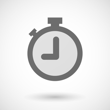 Illustration of an isolated grey timer iconのイラスト素材
