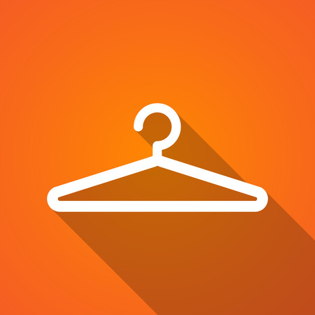 Illustration of a long shadow hanger iconのイラスト素材