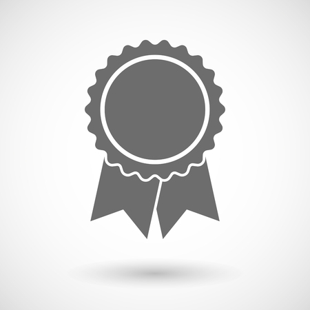 Vector illustration of  a ribbon awardのイラスト素材