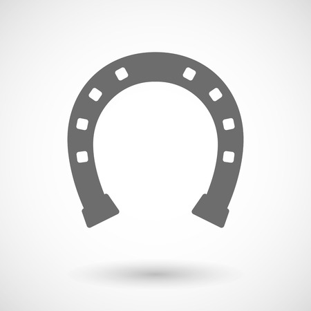 Vector illustration of  a horseshoe signのイラスト素材